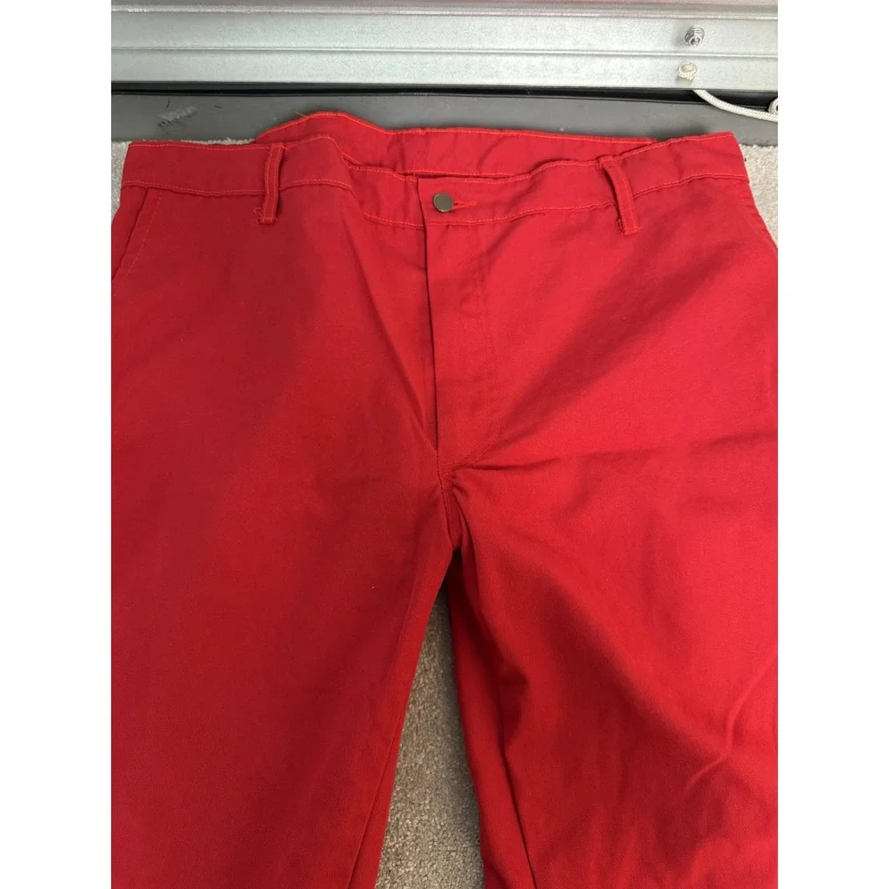 Saf-Tech FR Pants Mens 42x32 Red Nomex CAT 1 Flame Resistant Workwear USA